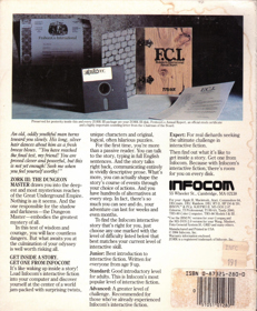 Zork III - Box - Back