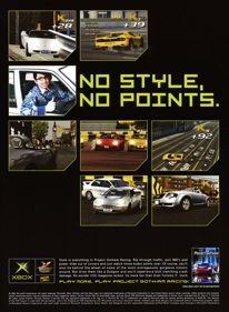 Project Gotham Racing - Advertisement Flyer - Front