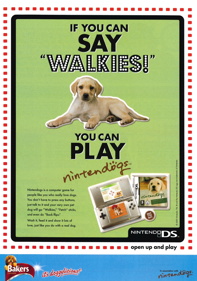 Nintendogs: Lab & Friends - Advertisement Flyer - Front
