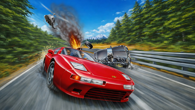 Super Chase H.Q. - Fanart - Background