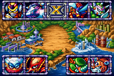 Mega Man X3 - Fanart - Background