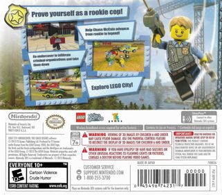 LEGO City Undercover: The Chase Begins - Box - Back Image