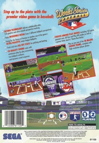 World Series Baseball - Box - Back Image