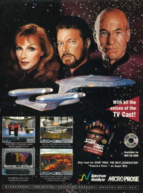 Star Trek: The Next Generation: A Final Unity - Advertisement Flyer - Front