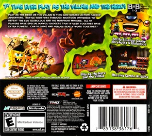 SpongeBob SquarePants featuring Nicktoons: Globs of Doom - Box - Back Image