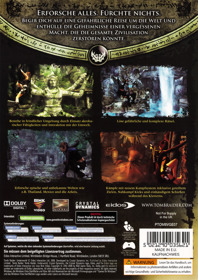 Tomb Raider: Underworld - Box - Back Image