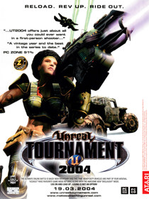 Unreal Tournament 2004 - Advertisement Flyer - Front