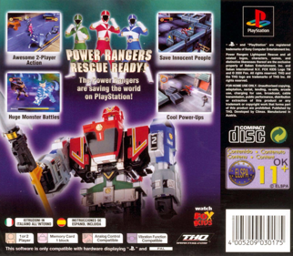 Power Rangers: Lightspeed Rescue - Box - Back Image