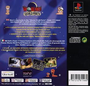 Worms World Party - Box - Back Image