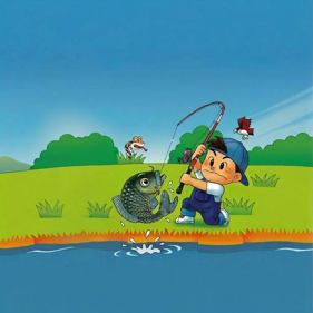 Legend of the River King GBC - Fanart - Background