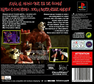 Skullmonkeys - Box - Back Image