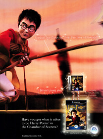 Harry Potter and the Chamber of Secrets - Advertisement Flyer - Front