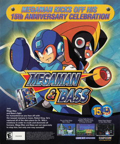 Mega Man & Bass - Advertisement Flyer - Front