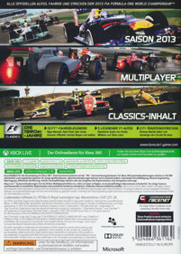 F1 2013 - Box - Back