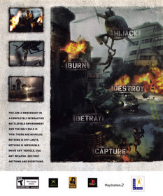 Mercenaries: Playground of Destruction - Advertisement Flyer - Front