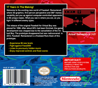 Faceball Remastered - Box - Back