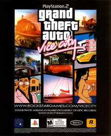 Grand Theft Auto: Vice City - Advertisement Flyer - Front