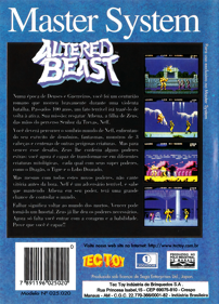 Altered Beast - Box - Back Image