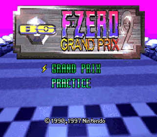 BS F-Zero 2 Practice - Screenshot - Game Title