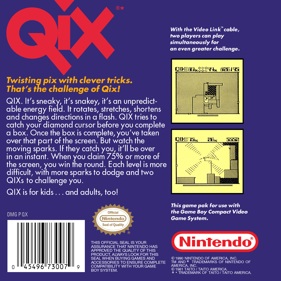 Qix - Box - Back