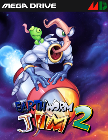 Earthworm Jim 2 - Fanart - Box - Front