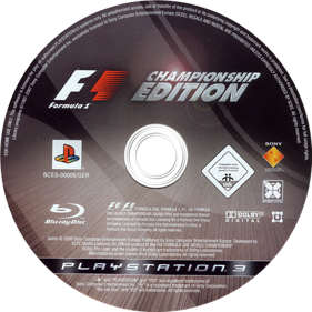 Formula One Championship Edition - Disc