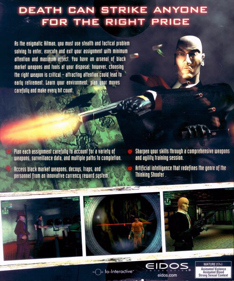 Hitman: Codename 47 - Box - Back