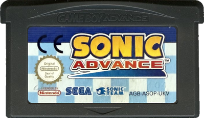 Sonic Advance - Cart - Front