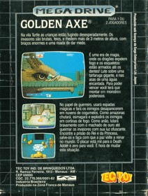Golden Axe - Box - Back