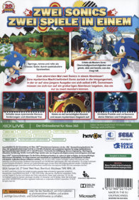 Sonic Generations - Box - Back