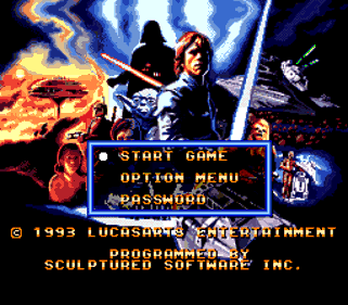 Super Star Wars: The Empire Strikes Back - Screenshot - Game Title