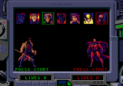 X-Men 2: Clone Wars - Screenshot - Game Select
