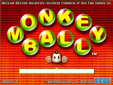 Monkey Ball - Screenshot - Game Title