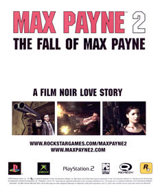 Max Payne 2: The Fall of Max Payne - Advertisement Flyer - Front