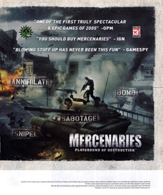 Mercenaries: Playground of Destruction - Advertisement Flyer - Front