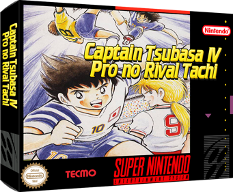 Captain Tsubasa IV: Pro no Rival Tachi - Box - Front - Reconstructed