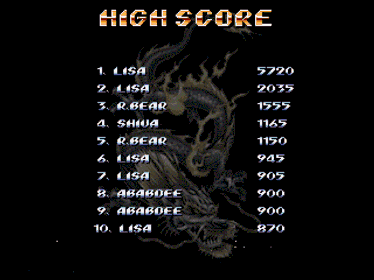 Shiva & Lisa: Trilogy (Collection Edition) - Screenshot - High Scores