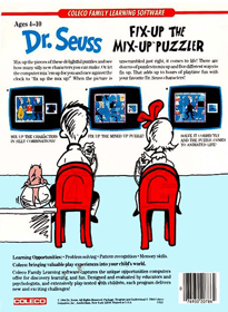 Dr. Seuss: Fix-Up the Mix-Up Puzzler - Box - Back