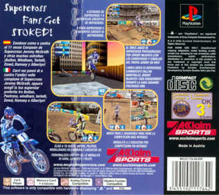 Jeremy McGrath Supercross 2000 - Box - Back