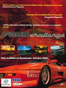 F355 Challenge: Passione Rossa - Advertisement Flyer - Front