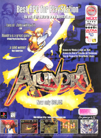 Alundra - Advertisement Flyer - Front