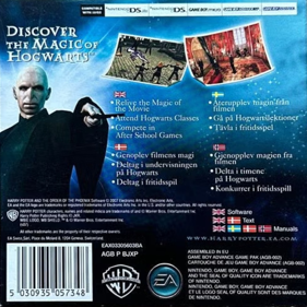 Harry Potter and the Order of the Phoenix - Box - Back