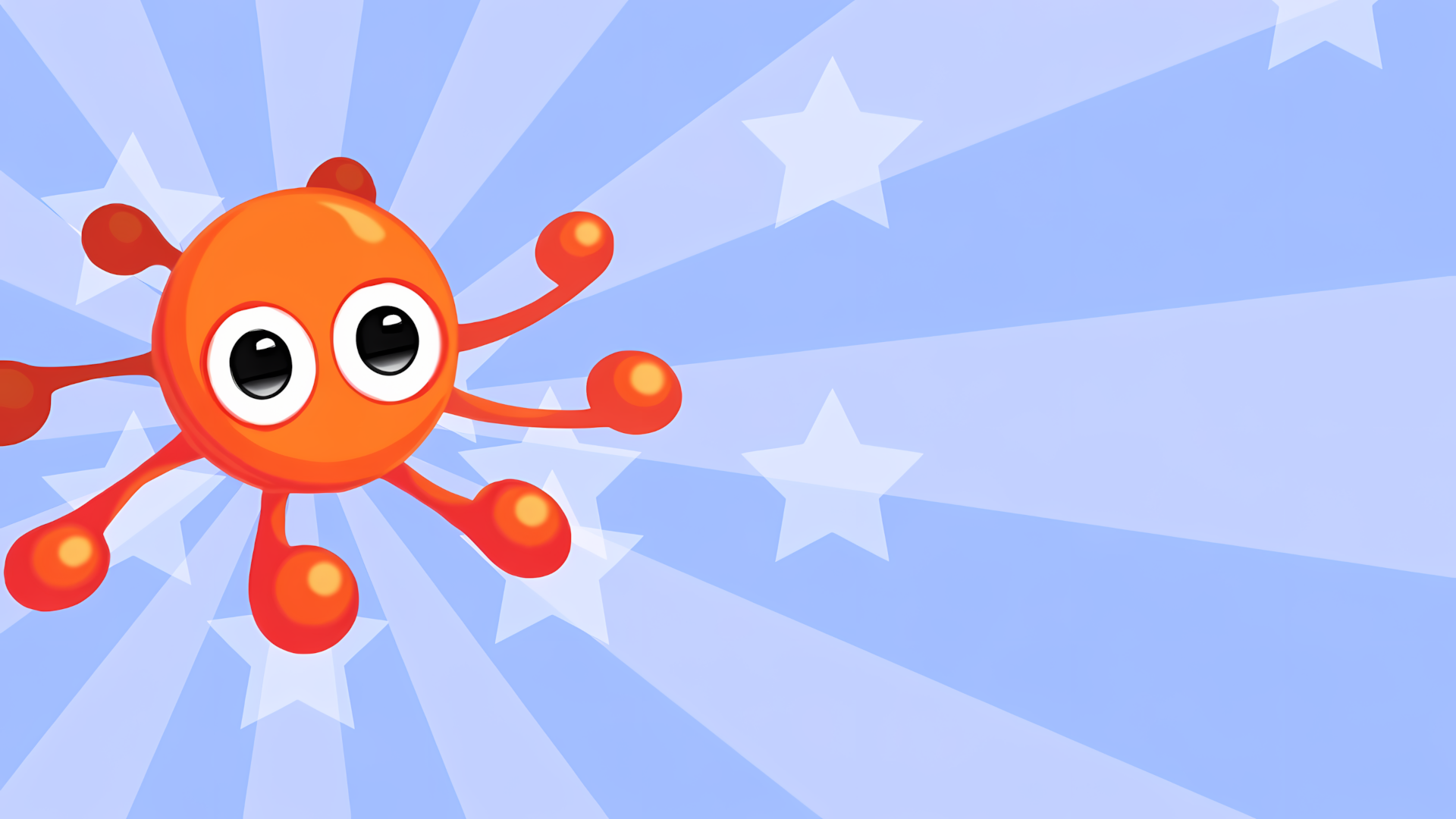 The 2D Adventures of Rotating Octopus Character