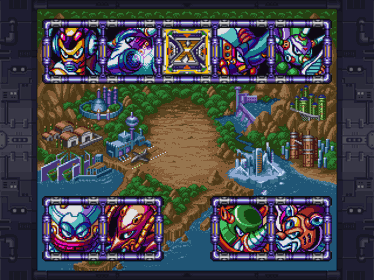 Mega Man X3 - Screenshot - Game Select