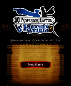 Professor Layton vs Phoenix Wright: Ace Attorney - Screenshot - Game Title