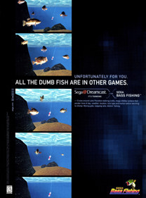 Sega Bass Fishing - Advertisement Flyer - Front