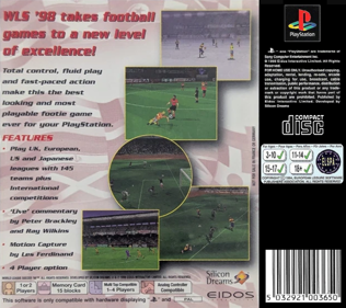 World League Soccer '98 - Box - Back Image