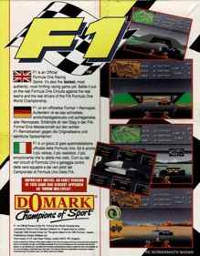 Formula One - Box - Back