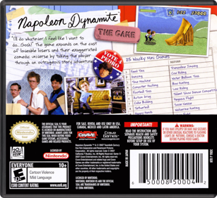Napoleon Dynamite: The Game - Box - Back - Reconstructed