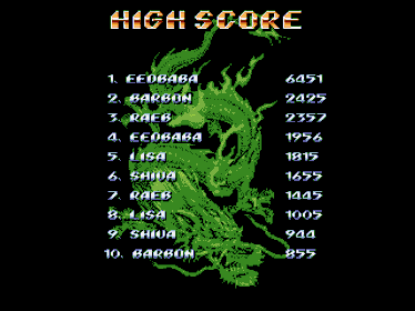 Shiva & Lisa: Trilogy (Collection Edition) - Screenshot - High Scores